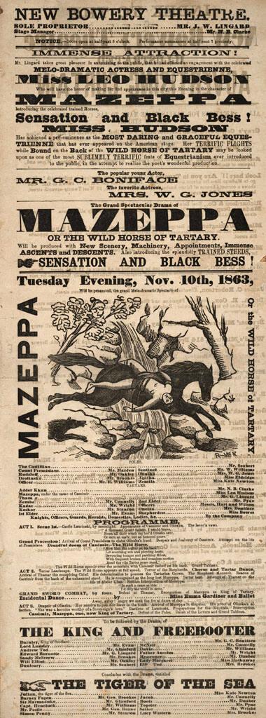 New Bowery Theatre: November 10, 1863