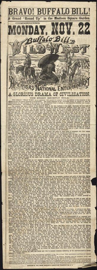 Buffalo Bill: November 22, 1886