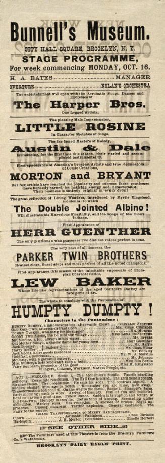 G.B. Bunnell's Brooklyn Museum: October 16, 1882
