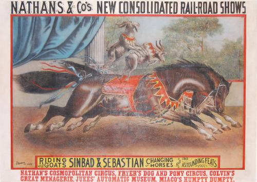 Nathan's & Co. New Consolidated Rail-Road Shows: Sinbad & Sebastian