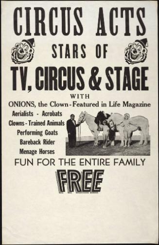 Circus Acts-Stars of T.V., Circus & Stage
