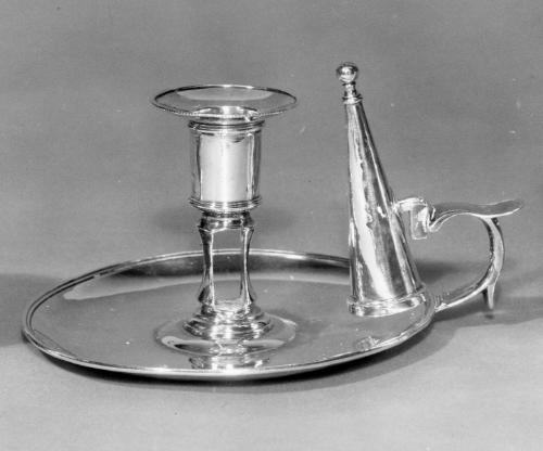 George III Candlestick with Snuffer