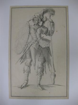 Costume for a Knight with a Spide Web Shield