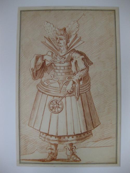 Costume for a Woman in a Barrel