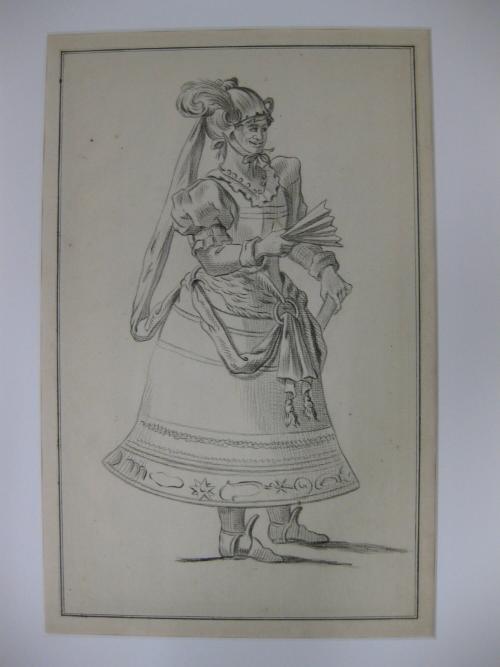 Costume for a Lady with a Bell for a Skirt