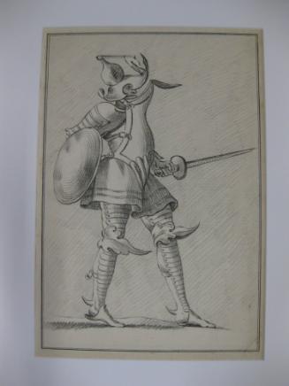 Costume for a Knight in Curved and Pointed Armor