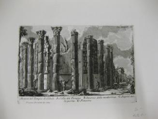 Avanzi dei Tempio di Cibele (from Le Antichita Romane series)