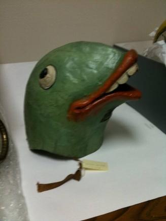 Green fish head for "Coronation of Mother Goose"