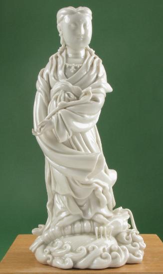 Guanyin, Bodhisattva of Compassion, supported by a sea creature