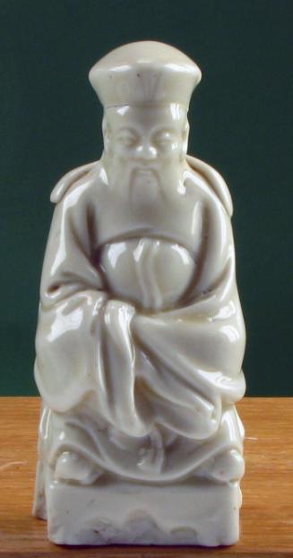Seated figure, perhaps Confucius