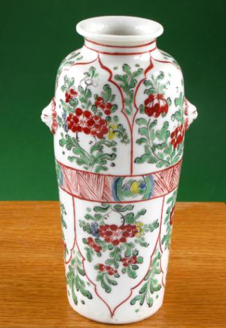Vase (with enamel decoration added in Holland)