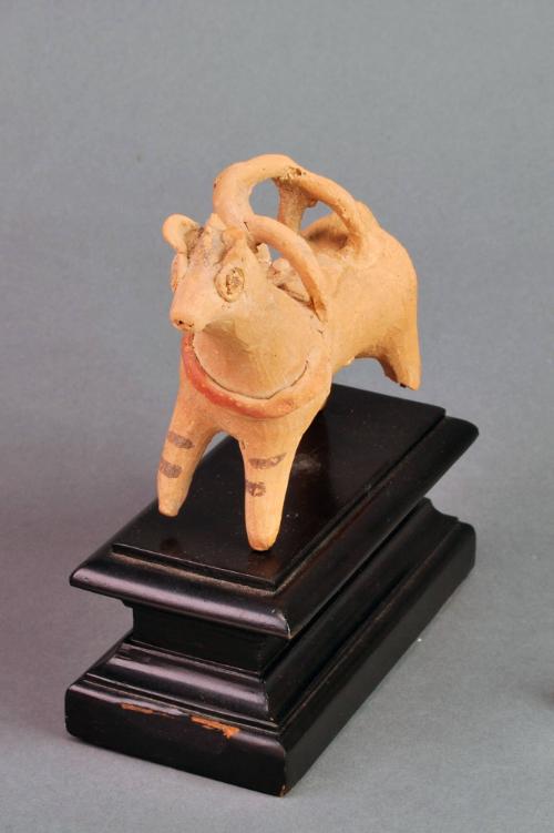 Horse with side saddle