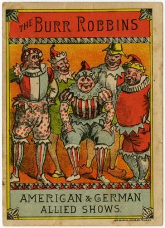 The Burr Robbins American & German Allied Shows: Clowns