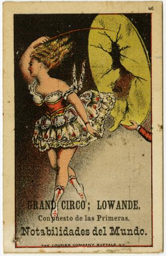 Grand Circo: Lowande; Woman jumping through hoop