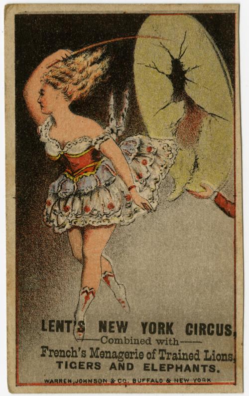 Lent's New York Circus: Female Acrobat