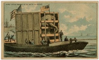Jumbo leaving England, on the way to the Steamer
