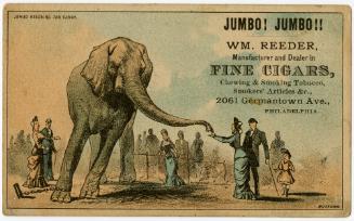 Jumbo reaching for candy: WM Reeder