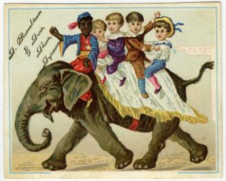 Children riding an Elephant