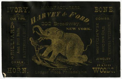 Elephant: Harvey & Ford: Ivory, Horn, Bone, and Woods goods