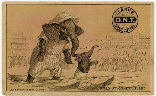 Clark's Spool Cotton: Jumbo at Coney Island