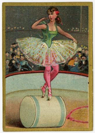 Ballerina on barrel