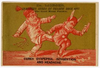 "Cures Dyspepsia. Indigestion and headache"