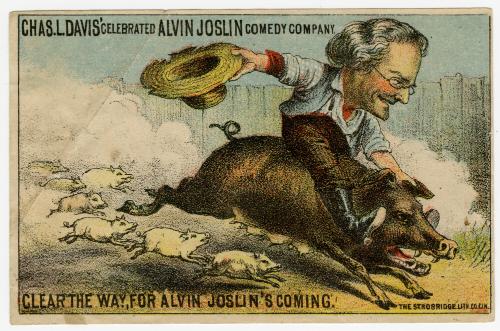 Chas. L. Davis: hog riding