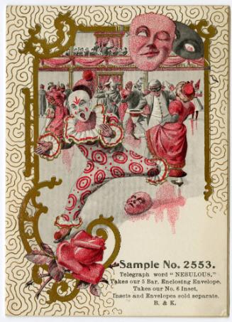 Sample No. 2552: Clown masquerade ball