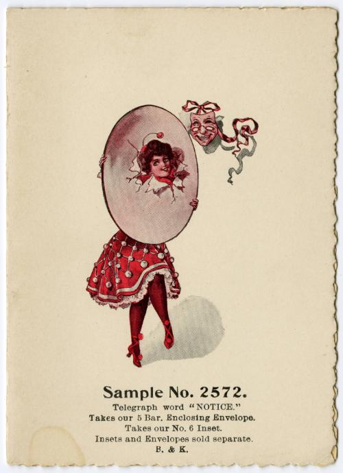 Sample No. 2572: Woman popping face through hoop