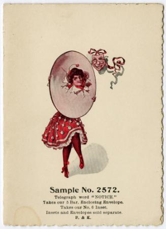 Sample No. 2572: Woman popping face through hoop