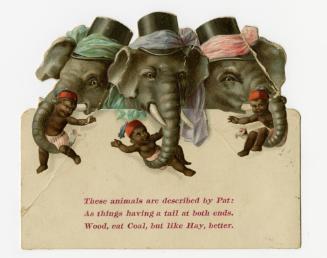 Elephants in top hats: "These animals are described by Pat"