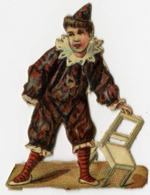 Miniature Clown: leaning chair