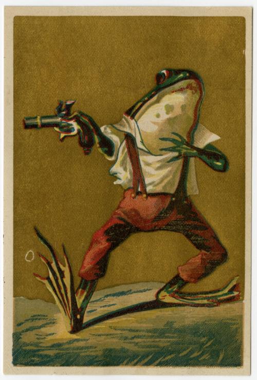 Frog with gun