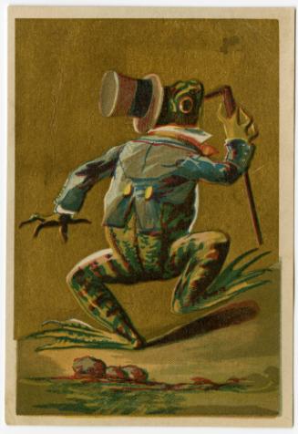 Frog with cane