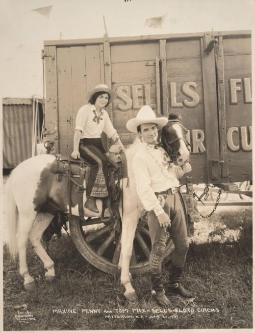Maxine Penny and Tom Mix - Sells Floto Circus