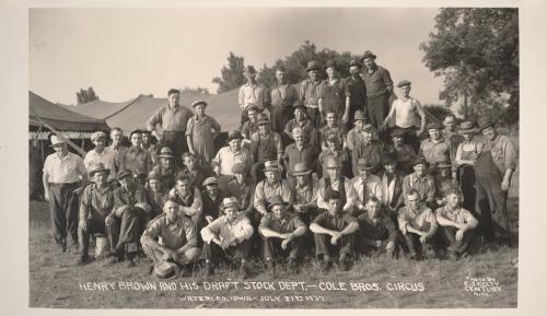 Henry Brown and his Draft Stock Dept. - Cole Bros. Circus