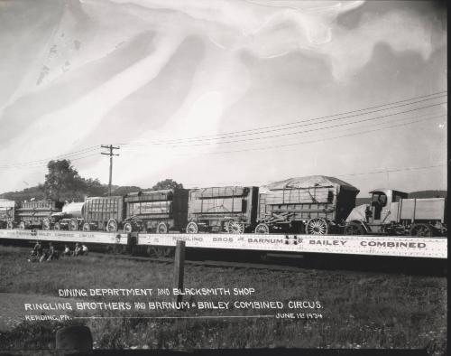 Dining Department and Blacksmith Shop; Ringling Bros. and Barnum & Bailey Combined Circus