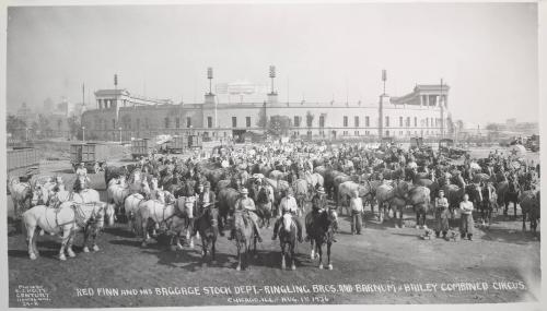 Red Finn and his Baggage Stock Dept. - Ringling Bros. and Barnum & Bailey Combined Circus