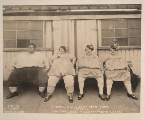 Dreamland Circus Side Show Featuring Tom Ton, Jolly Irene and Carlson Sisters