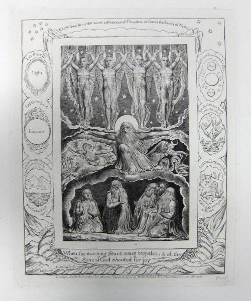 When the Morning Stars Sang Together, plate 14 for (John Linnell) The Book of Job
