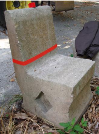 Straight back chair
