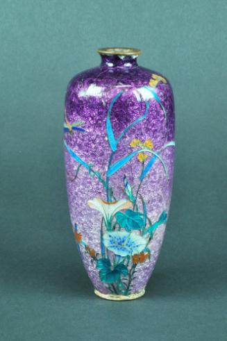 Purple Enamel Vase