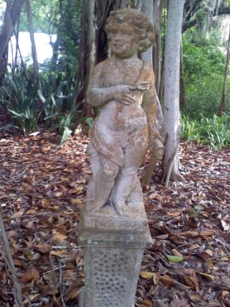 Putto with scroll