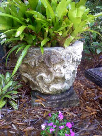 Urn decorated with Flowers and bows