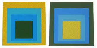 Two versions of Homage to the Square - Folio I, Folder 5