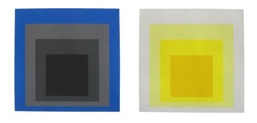 2 versions of Homage to the Square - Folio II, Folder 8