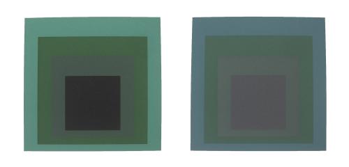 2 versions of Homage to the Square - Folio II, Folder 13