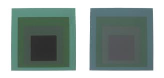2 versions of Homage to the Square - Folio II, Folder 13