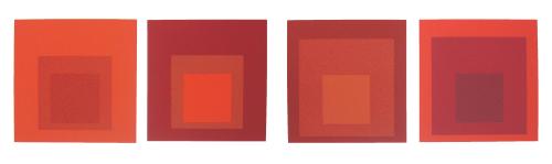 4 versions of Homage to the Square - Folio II, Folder 27
