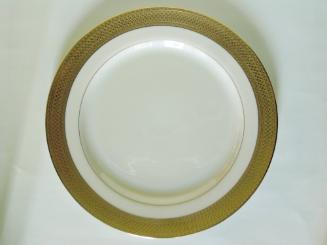 Tiffany White and Gold Dinnerware Salad Plate